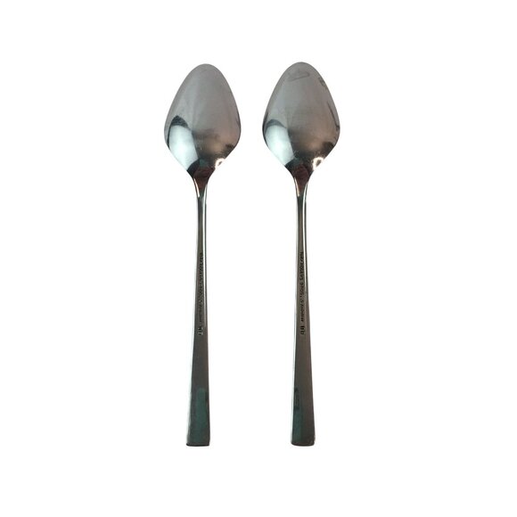 1847 Rogers Bros Navaho Stainless Steel Flatware Forks Spoons Lot of 8 - Picture 3 of 11